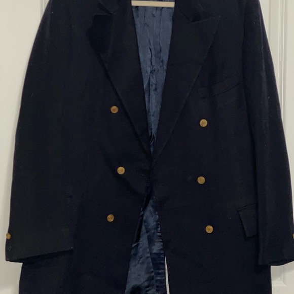 Foleys Pierre Cardin long coat size 42 Men heavy and warm